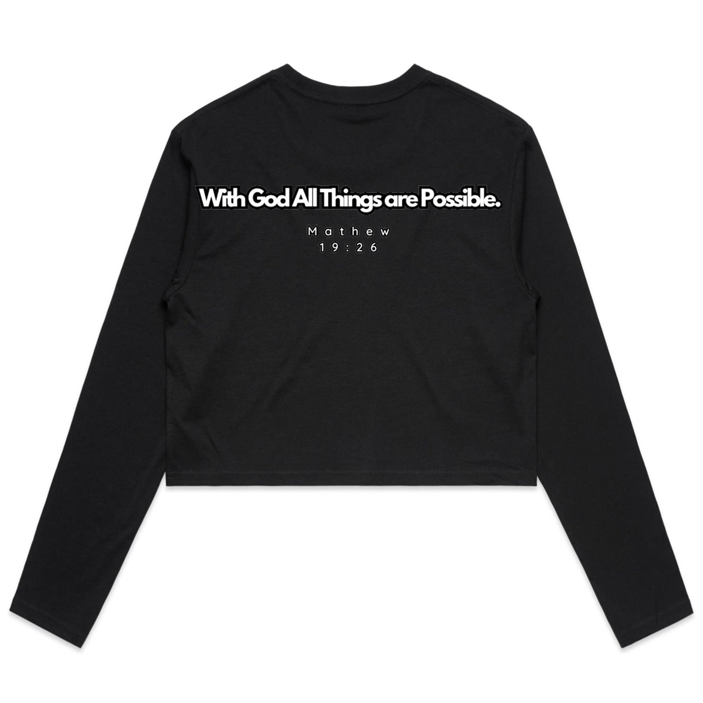 Long Sleeve Crop TeeSpiritual Warfare