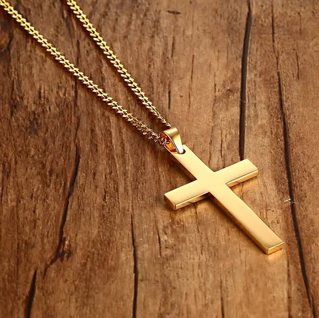 Stainless Christian Cross NecklaceSpiritual Warfare