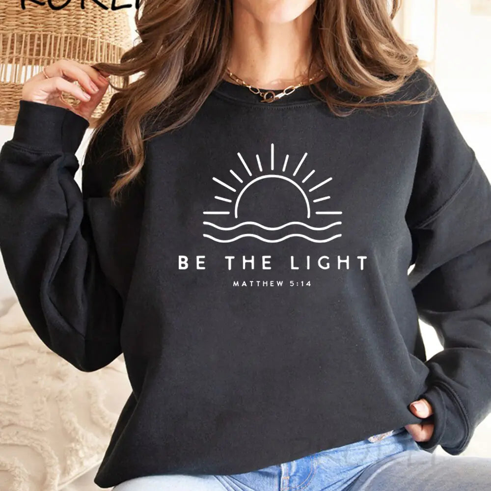 Light" Christian SweatshirtSpiritual Warfare