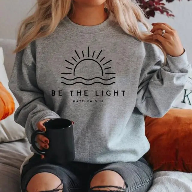 Light" Christian SweatshirtSpiritual Warfare