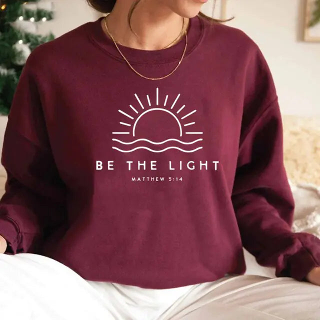Light" Christian SweatshirtSpiritual Warfare