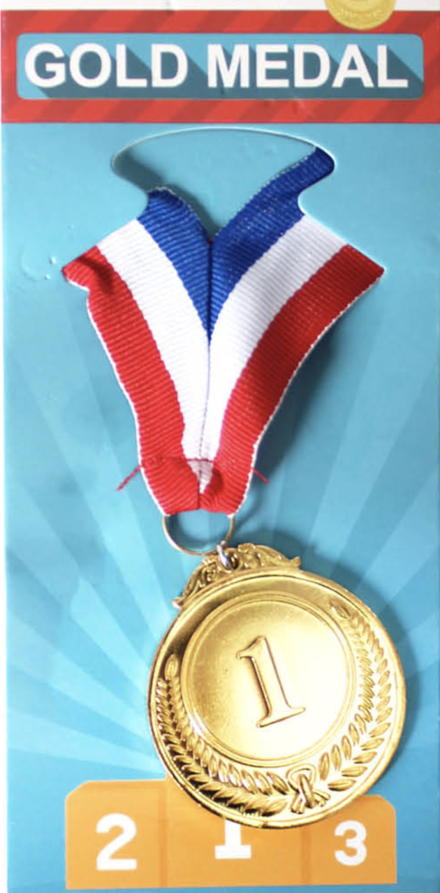 1st METAL GOLD WINNER MEDALS Sports Day School 46cm Ribbon OlympicsSpiritual Warfare