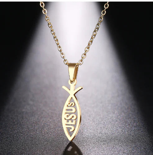 Golden Christian NecklaceSpiritual Warfare