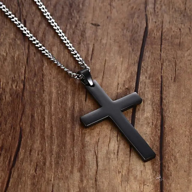 Stainless Christian Cross NecklaceSpiritual Warfare