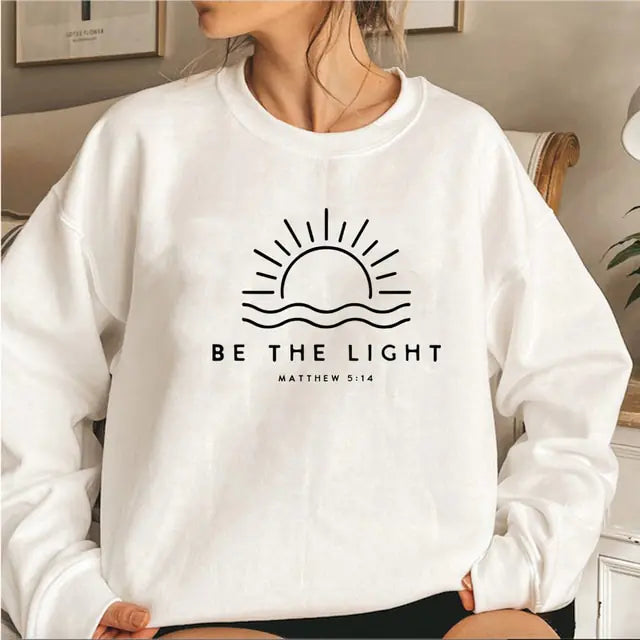 Light" Christian SweatshirtSpiritual Warfare