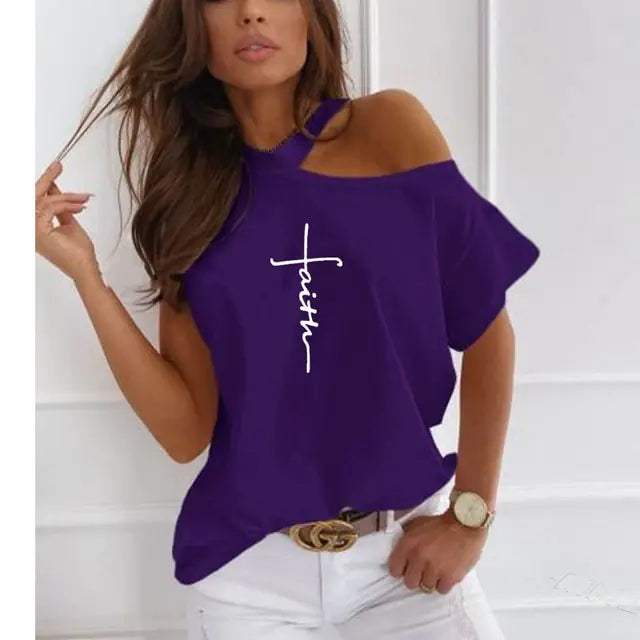 Faith Cross Christian Print Women'Spiritual Warfare