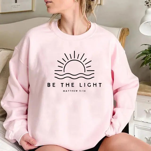 Light" Christian SweatshirtSpiritual Warfare
