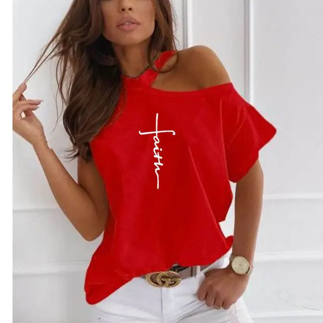 Faith Cross Christian Print Women'Spiritual Warfare