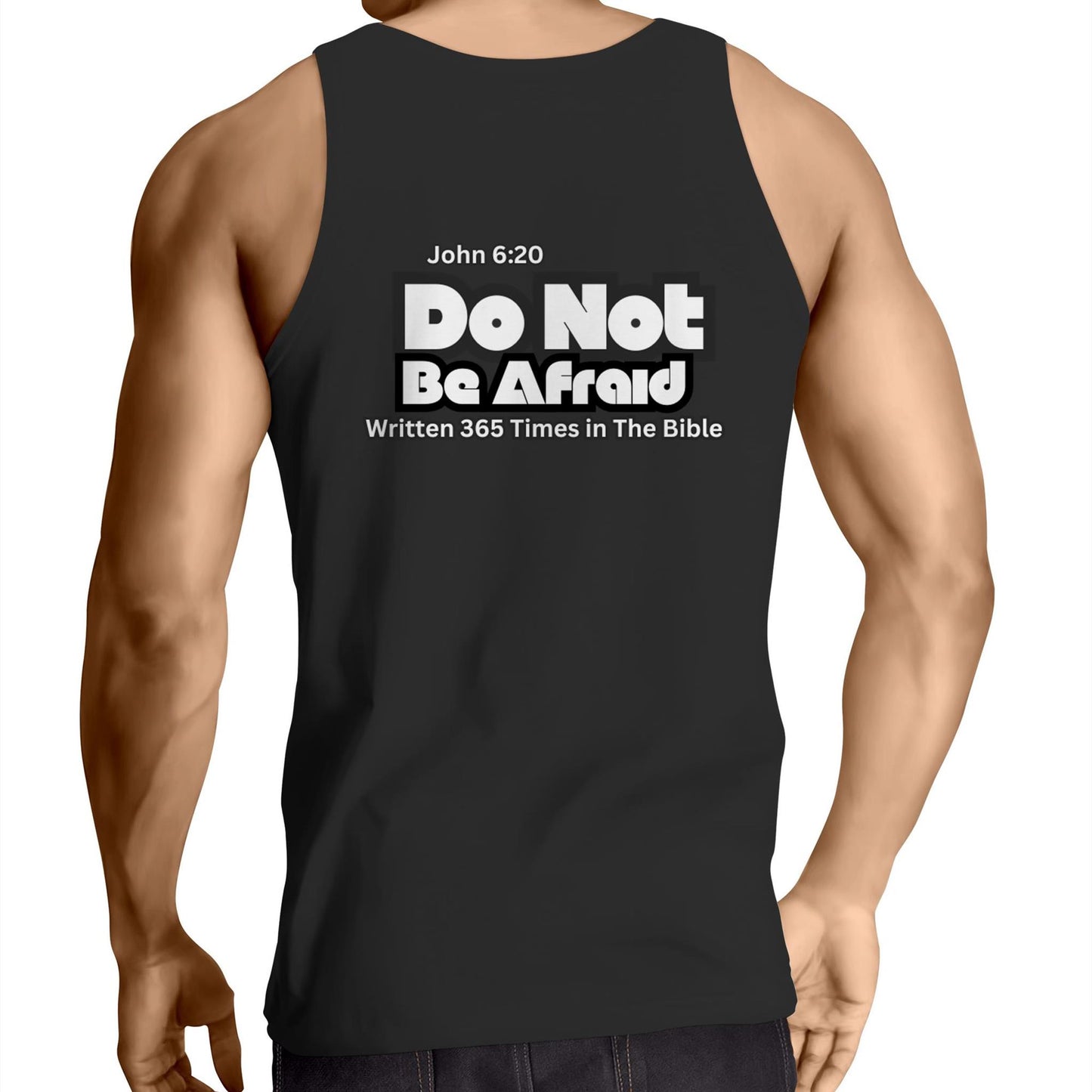 Spiritual Warfare Do Not Be Afraid Mens Singlet Top