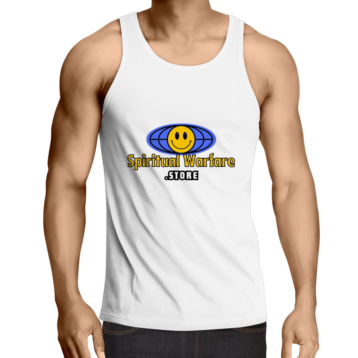 Spiritual Warfare Do Not Be Afraid Mens Singlet Top