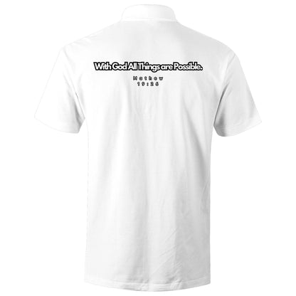 Spiritual Warfare All Things are Possible Polo Shirt Mens