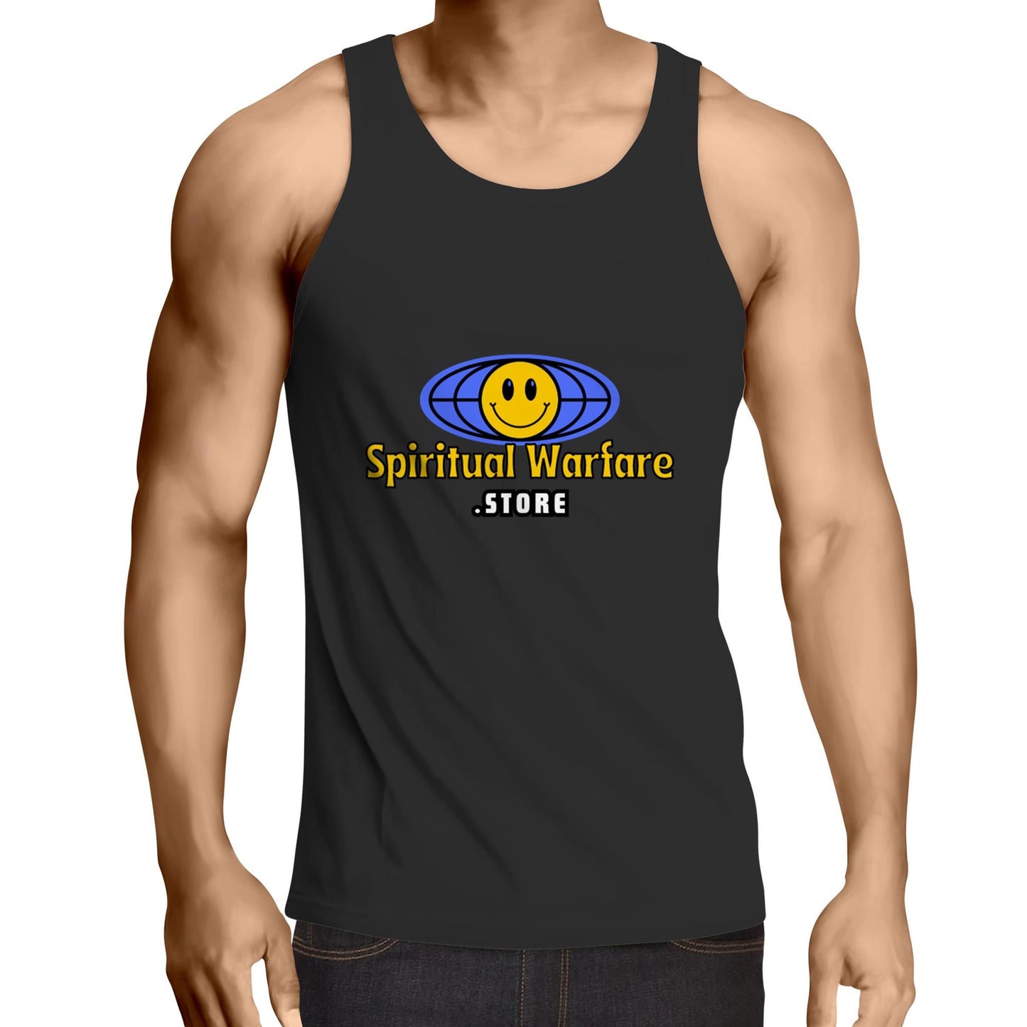 Spiritual Warfare Do Not Be Afraid Mens Singlet Top