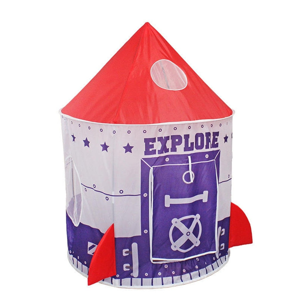 GOMINIMO Kids spaceship Tent (Purple and Red)