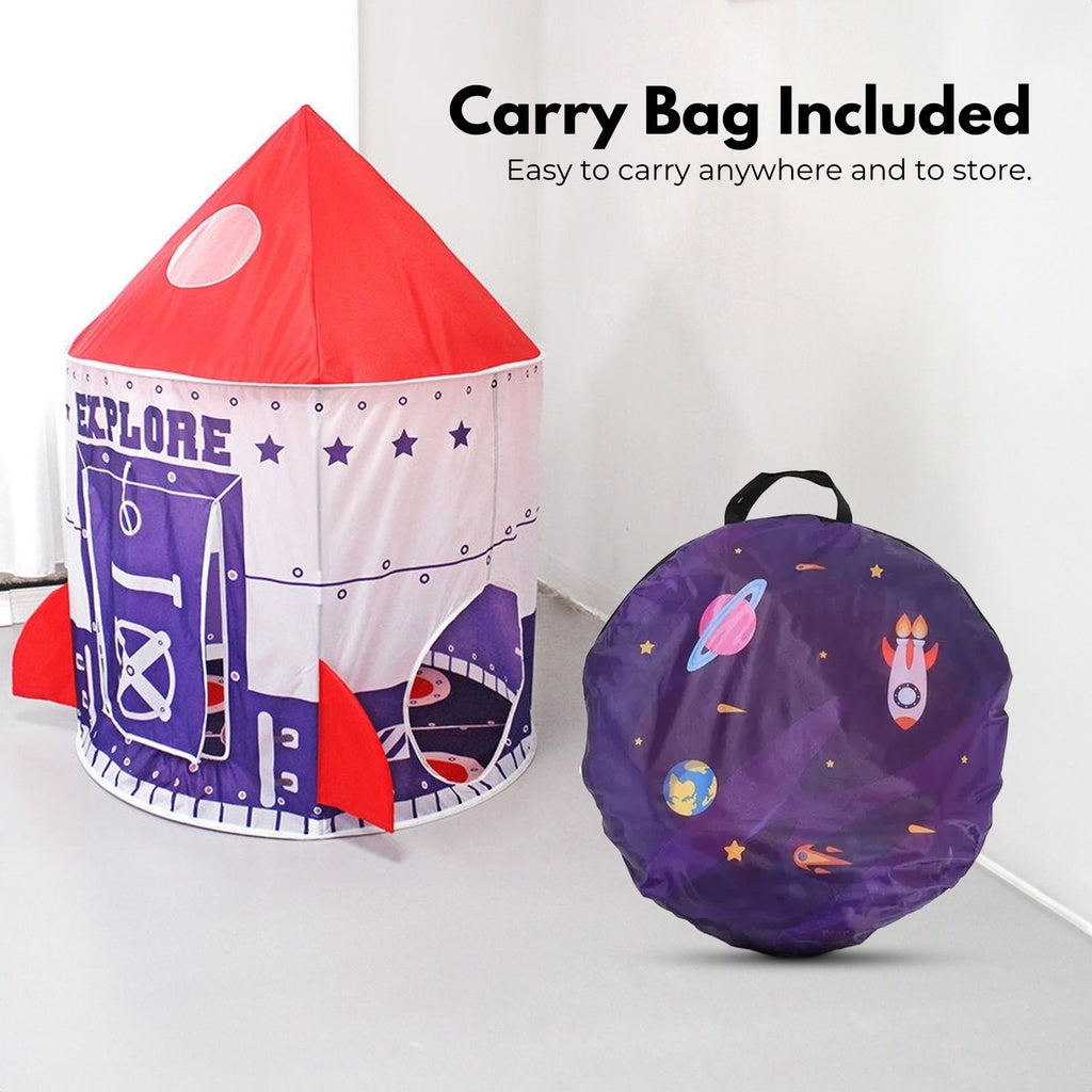 GOMINIMO Kids spaceship Tent (Purple and Red)