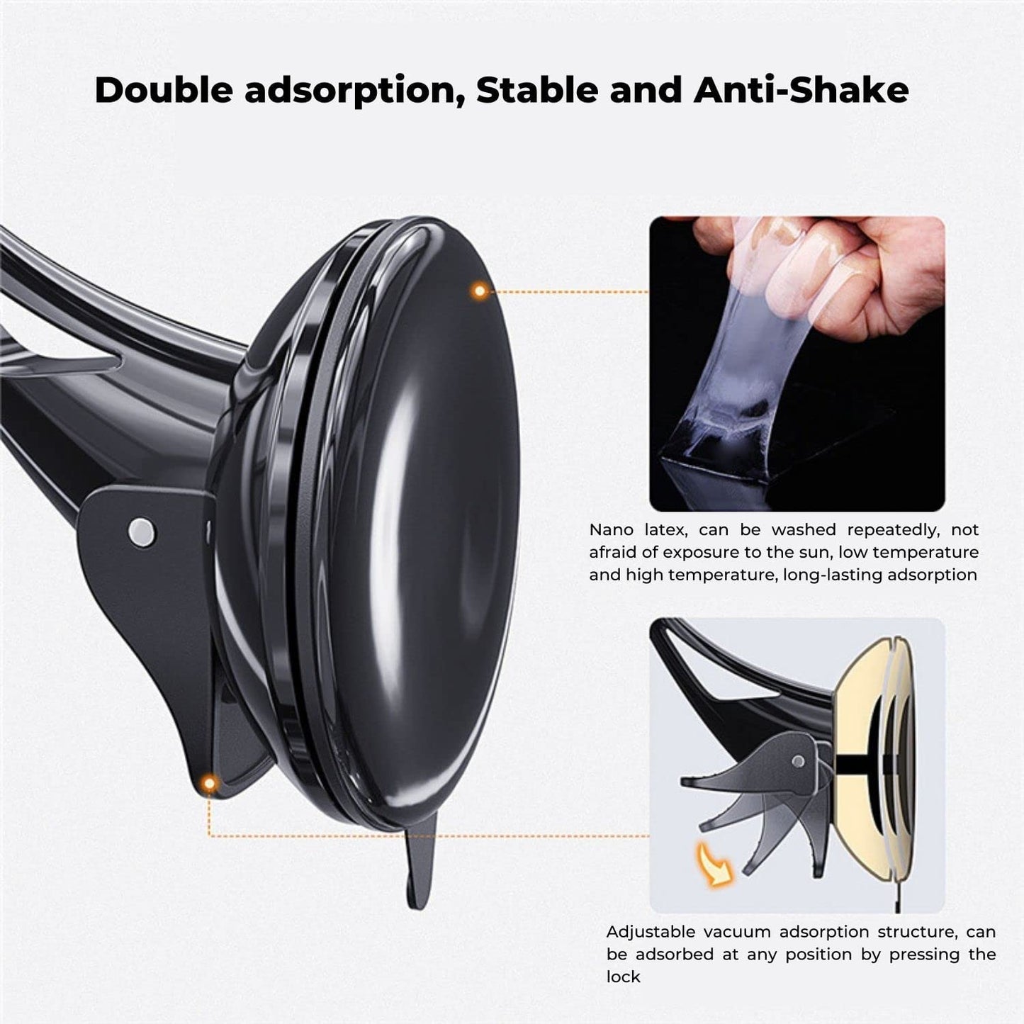 VOCTUS Phone Holder Suction Mount