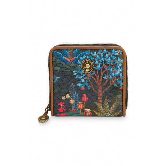 PIP Studio Garden Dark Blue Square Wallet