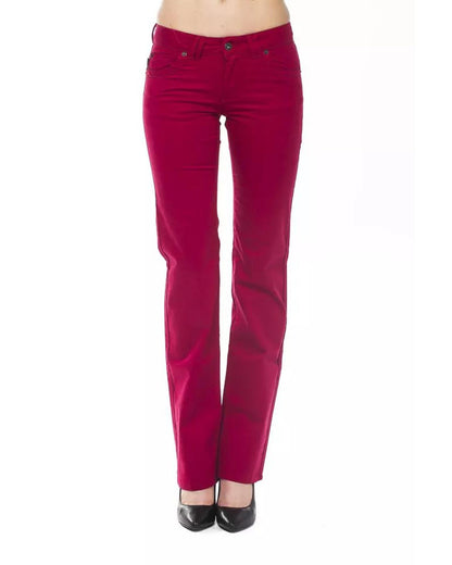 Ungaro Fever Women's Red Cotton Jeans & Pant - W28 US