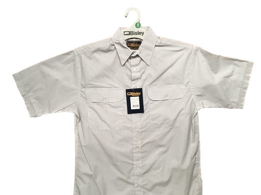 BISLEY SHORT SLEEVE SHIRT Everyday Casual Business Work Cotton Blend Check - BS2484_VHIG (HIG) - S