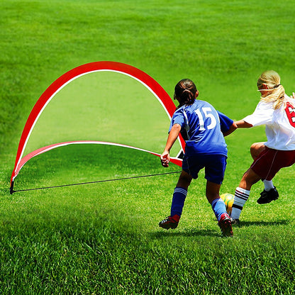 Portable Kids Soccer Goal Set with Cones