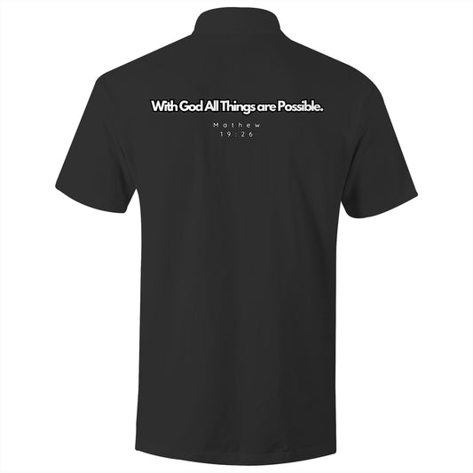 Spiritual Warfare All Things are Possible Polo Shirt Mens