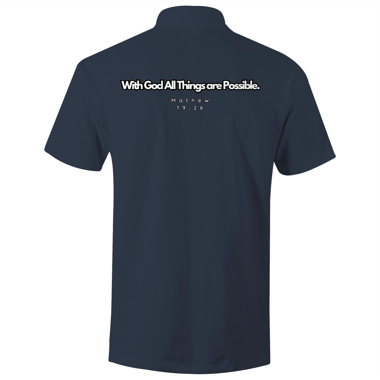 Spiritual Warfare All Things are Possible Polo Shirt Mens