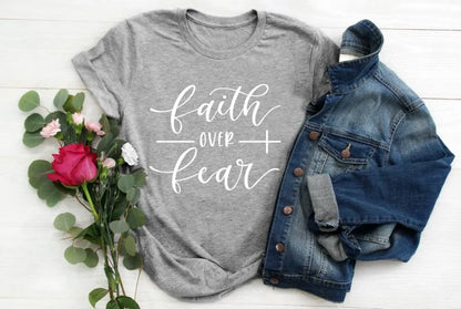 Faith Over Fear Christian T-Shirt